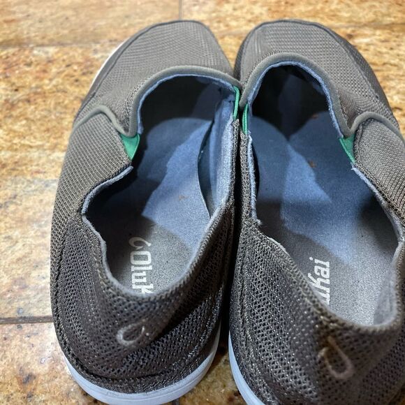 OluKai Mens Size 9 1/2 Dark Gray Nohea Mesh Shoes - Picture 6 of 8